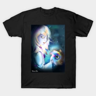 spiral galaxy sorcerer girl T-Shirt